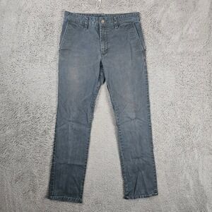 RVCA All Time Chino Pants Mens 30 Black Slim Fit Skater Casual Trousers